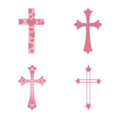 Various texture crosses(Rose Pink)