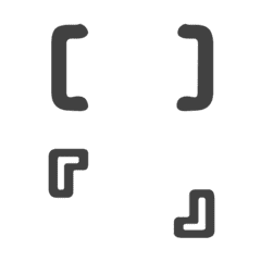 Various practical brackets(Dark gray)
