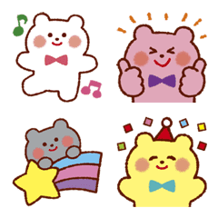 虹色くまさん絵文字