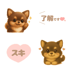Emoji Chocolate Tan Chihuahua