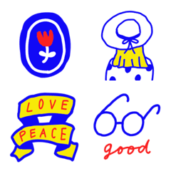 手描き青絵文字2