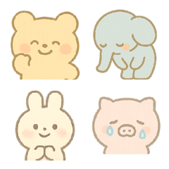パステル手描き風かわいい絵文字