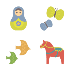 Nordic style emoji for adults