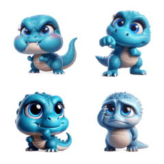 おもしろドラゴンのムカつく表情