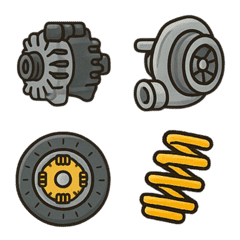 ชุดอีโมจิอะไหล่รถยนต์