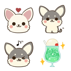 Cute word dog Chihuahua move emoji