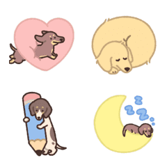 Coco the Sausage Dog Animated Emoji