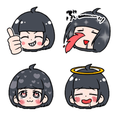 The emotions of a girl with a short bob