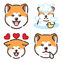 Everyday Akita Dog (Emoji)