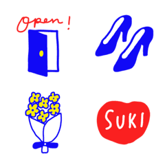 手描き青絵文字3