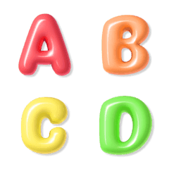 Plump alphabet [rainbow]