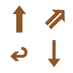 Various practical arrows(Brown)