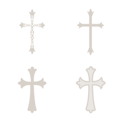 Various texture crosses(Beige)