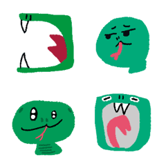 Snake Alphabet Emoticons
