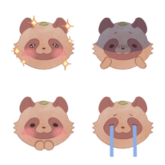 Tanuki toriten emoji 1
