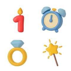 誕生日のキャンドル 動く絵文字