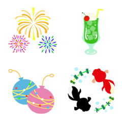 Summer Emoji Japanese Four Seasons