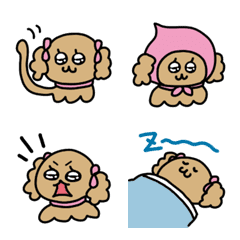 傻萌的狗狗表情符號