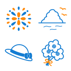 Simple and summery emoji