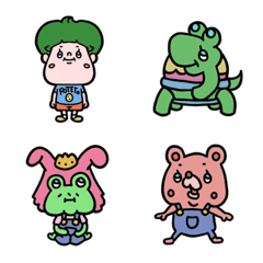 にゃえだとかえるくんの絵文字