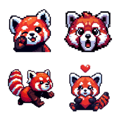 シュールでかわいいレッサーパンダの絵文字