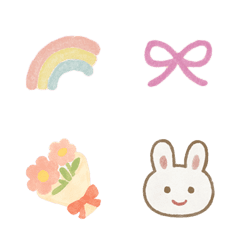 小さなかわいいふんわり絵文字