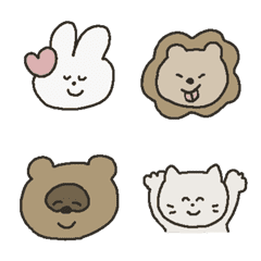 いろんなどうぶつ　絵文字