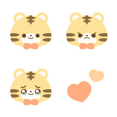オレンジリボンのトラ絵文字