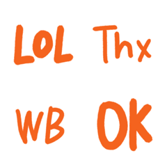 英語フレーズの略語絵文字