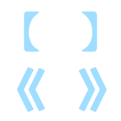 Various practical brackets(Light blue)