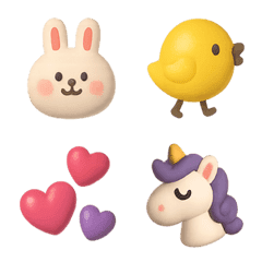 ぷっくり3Dリアクション絵文字