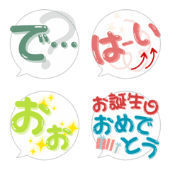 Everyday Speech Bubbles Emojis.