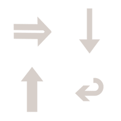 Various practical arrows(Beige)