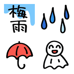 Moving rainy season emojis!