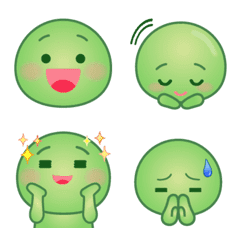 とっても使える絵文字　グリーン