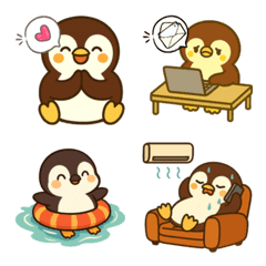 ペンギンベビーの生活 (えもじ) Ver3