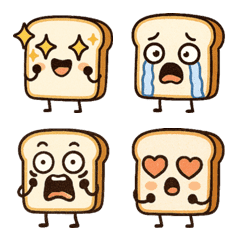 kawaii Tiny Toast Emoji1