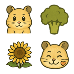 Syrian hamster(kinkuma)cute Emoji