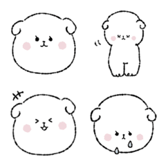 マシュマロみたいなしろいいぬ。