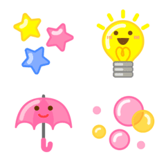 Pop and cute emoji-Colorful colors