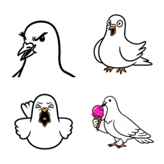 かわいいハトの絵文字