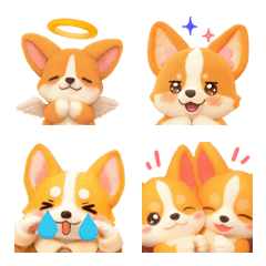 Fluffy Corgi Emoji