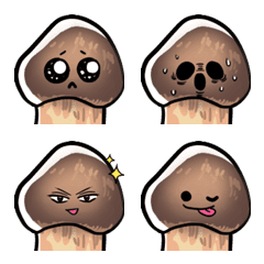 emoji version of a matsutake mushroom