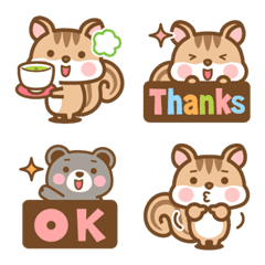 Chipmunk Shima-san Simple Emoji 3