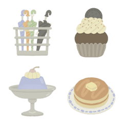 あまやどりカフェの絵文字。