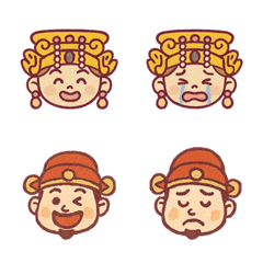 同行する毎日媽祖+財神（茶色）