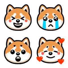 【リアクション絵文字】毎日使える柴犬２