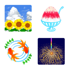 日本の四季✿夏絵文字