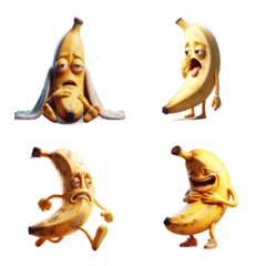 Rotten Banana Playing Dead