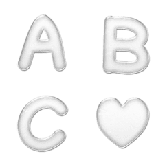 浮かぶ泡のAlphabet Emoji